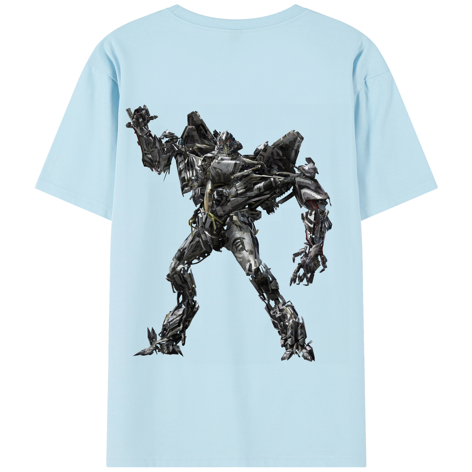（画像用） Transformers トランスフォーマー 綿100％半袖Tシャツ（背面プリント）
